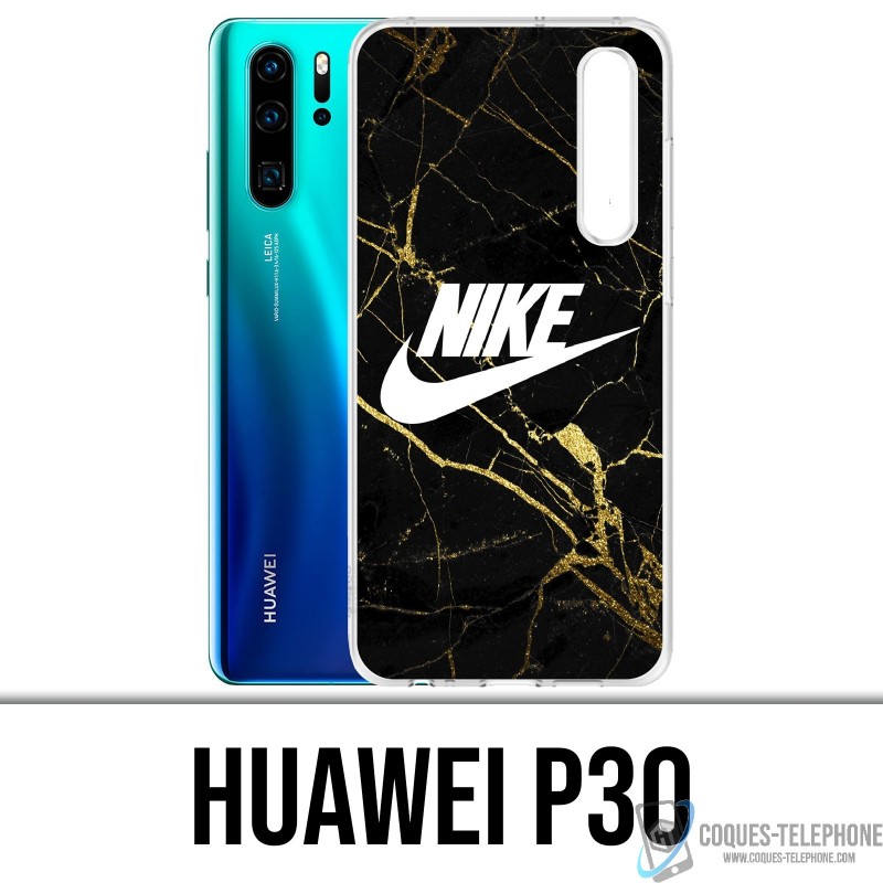 Huawei P30 Case - Nike Gold Marble Logo