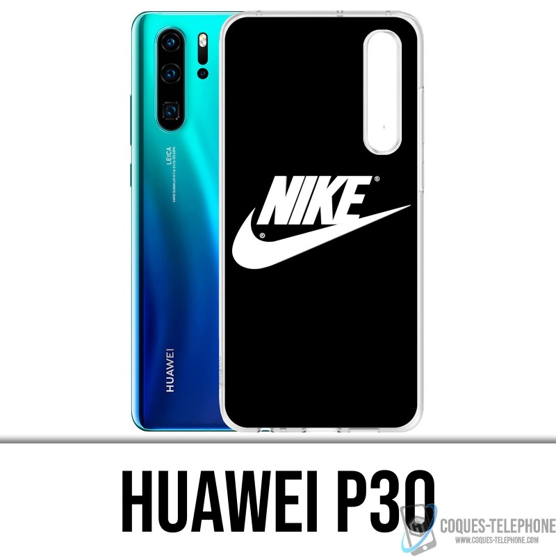 Huawei P30 Funda - Logotipo de Nike Negro