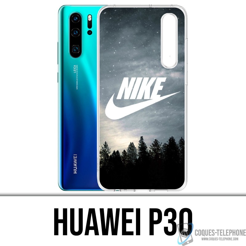 Huawei P30 Case - Nike Logo Wood