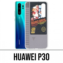 Huawei P30 Custodia - Cartuccia Nintendo Nes Mario Bros.
