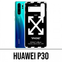 Funda Huawei P30 - Blanco y negro