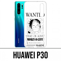 Case Huawei P30 - One Piece Wanted Luffy