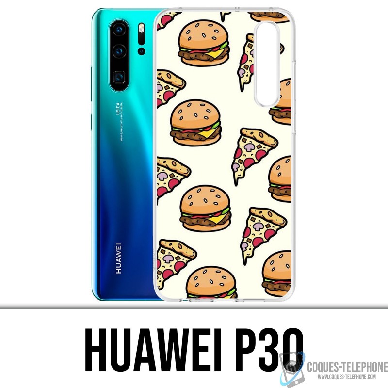 Coque Huawei P30 - Pizza Burger