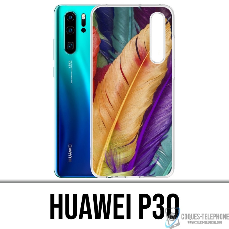 Case Huawei P30 - Feathers