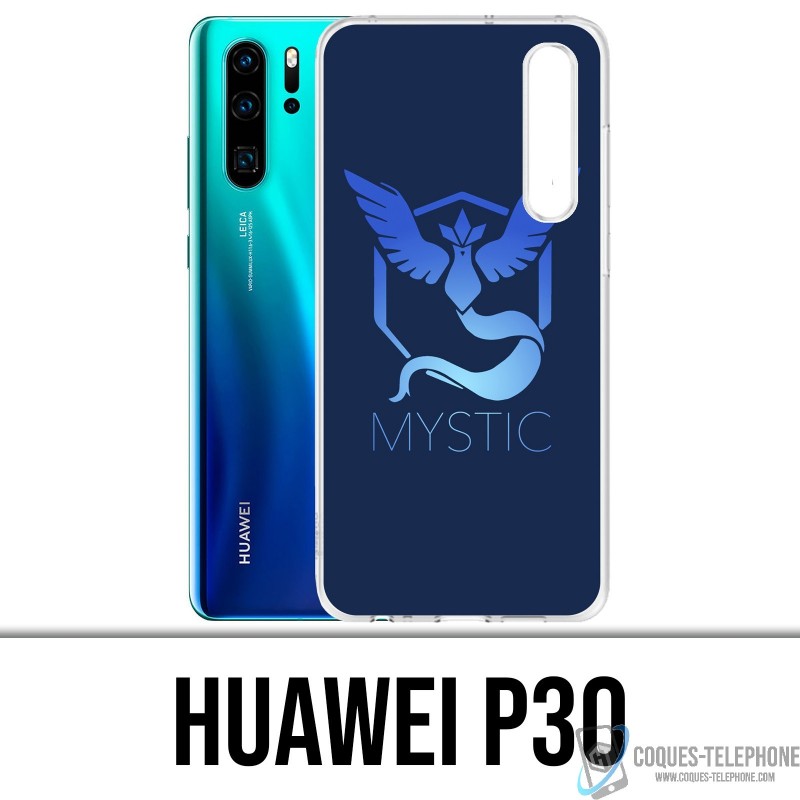 Huawei P30 Custodia - Pokémon Go Team Msytic Blue
