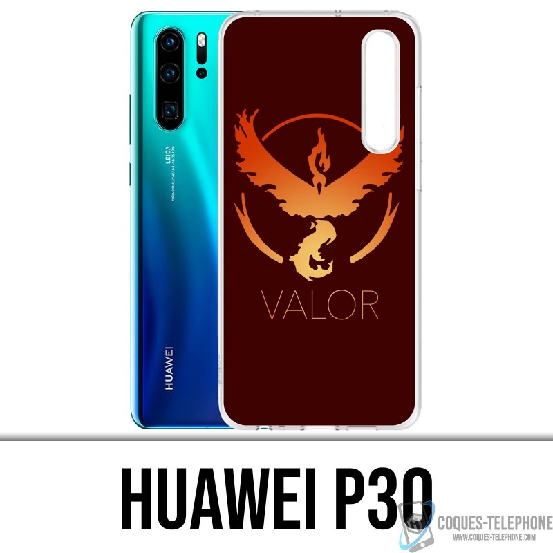Huawei P30 Custodia - Pokémon Rosso Go Team