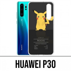 Coque Huawei P30 - Pokémon Pikachu Id Card