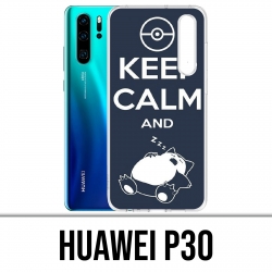 Huawei P30-Case - Pokémon Ronflex Ruhe bewahren