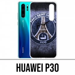Coque Huawei P30 - Psg Logo Grunge