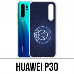 Coque Huawei P30 - Psg Minimalist Fond Bleu