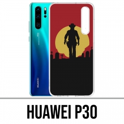 Case Huawei P30 - Rote Tote Erlösungs-Sonne