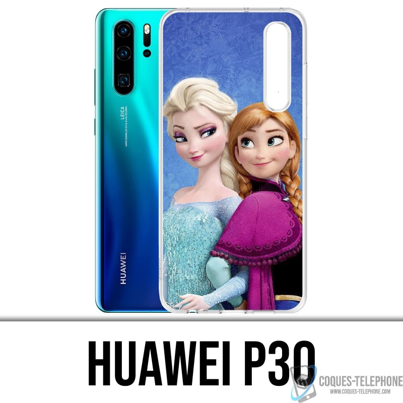 Case Huawei P30 - Snow Queen Elsa And Anna
