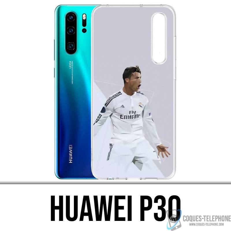 Coque Huawei P30 - Ronaldo Lowpoly