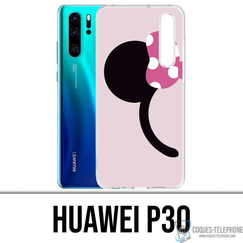 Funda Huawei P30 - Cinta de pelo de Minnie