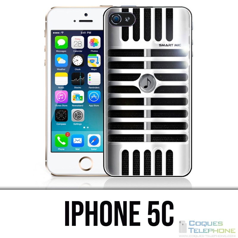 Funda iPhone 5C - Micrófono vintage