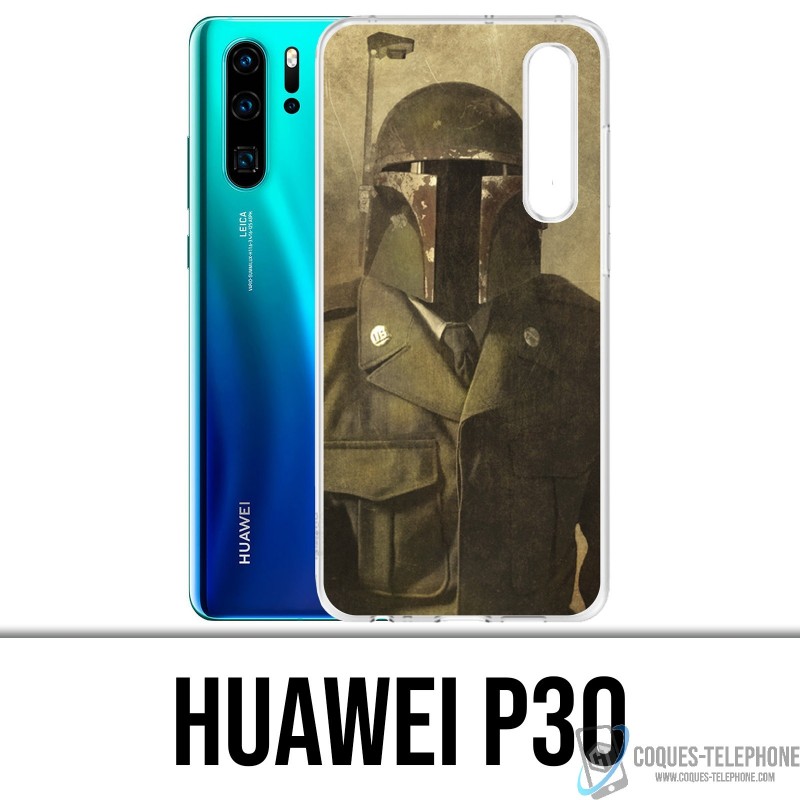 Coque Huawei P30 - Star Wars Vintage Boba Fett