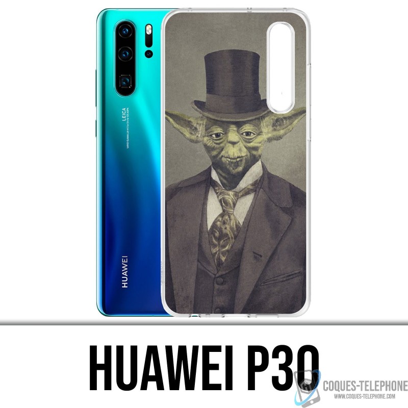 Huawei P30 Custodia - Star Wars Vintage Yoda