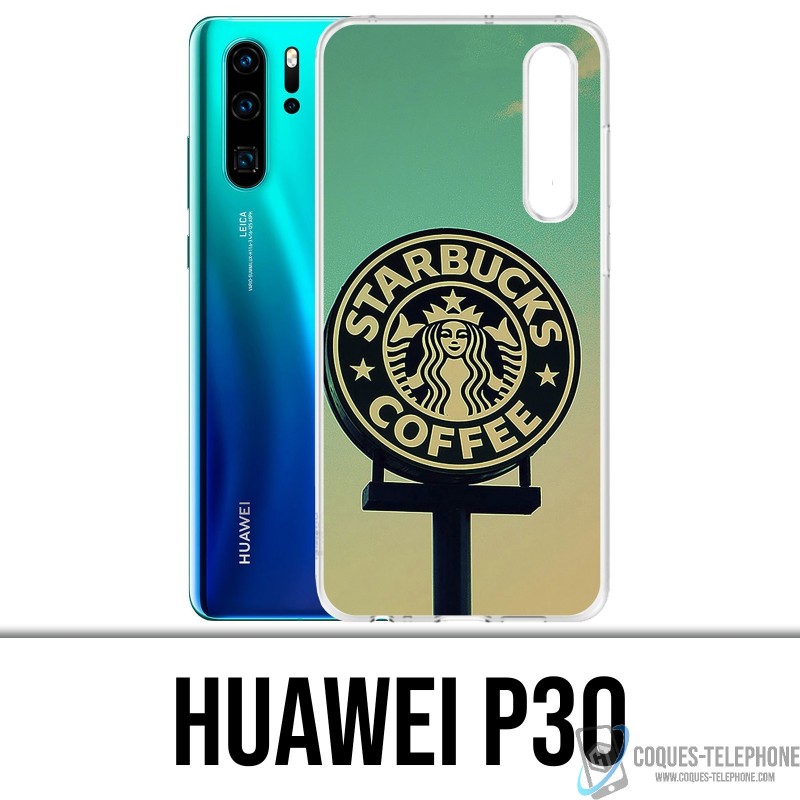 Coque Huawei P30 - Starbucks Vintage