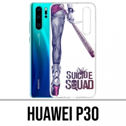 Coque Huawei P30 - Suicide Squad Jambe Harley Quinn