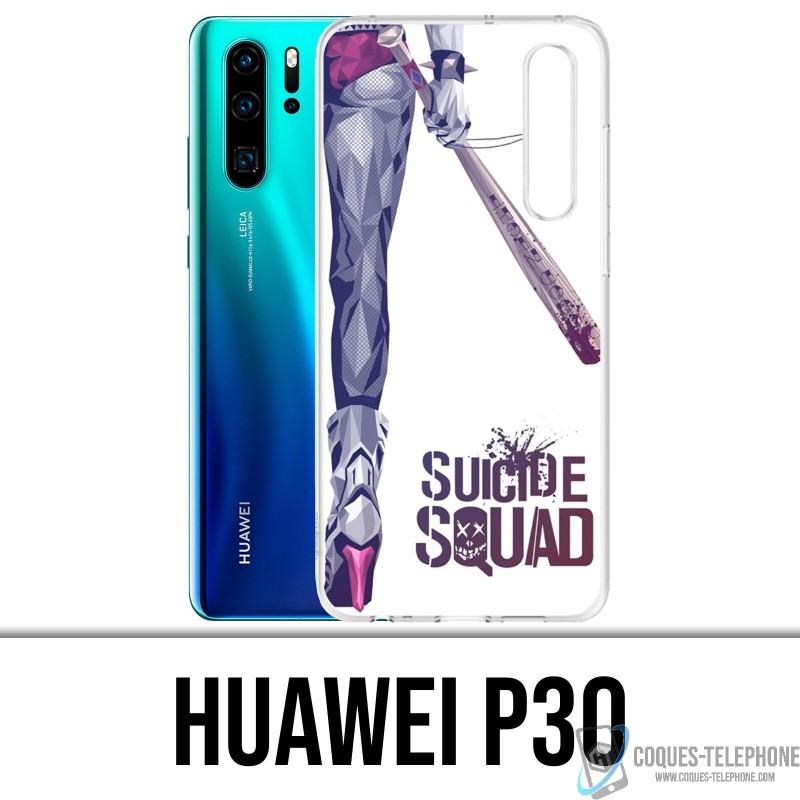 Case Huawei P30 - Suicide Squad Leg Harley Quinn