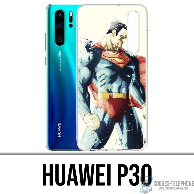 Huawei P30 Case - Superman Paintart