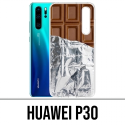 Coque Huawei P30 - Tablette Chocolat Alu