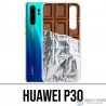 Coque Huawei P30 - Tablette Chocolat Alu