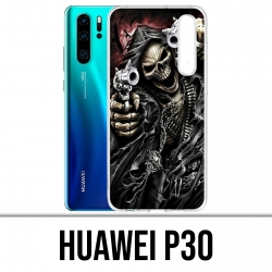 Coque Huawei P30 - Tete Mort Pistolet