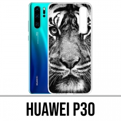 Huawei Case P30 - Black & White Tiger