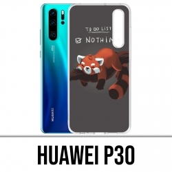 Coque Huawei P30 - To Do List Panda Roux