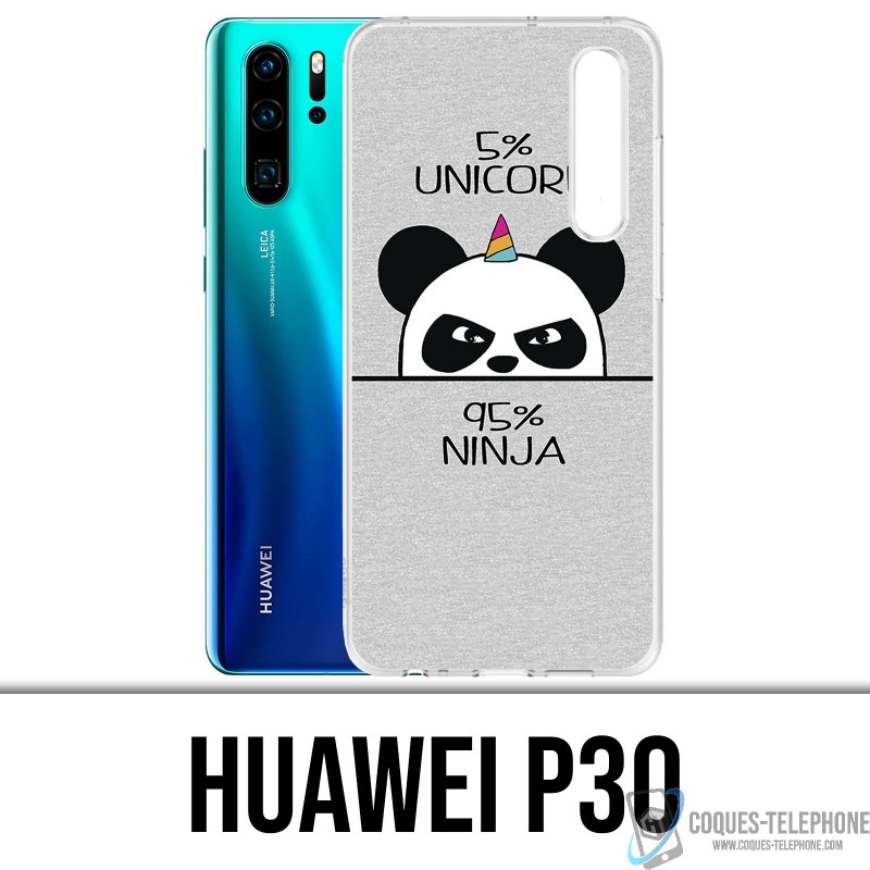 Coque Huawei P30 - Unicorn Ninja Panda Licorne