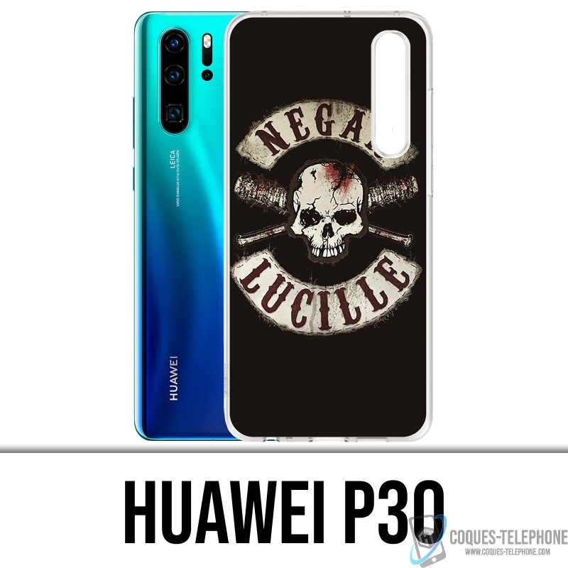 Case Huawei P30 - Walking Dead Logo Negan Lucille