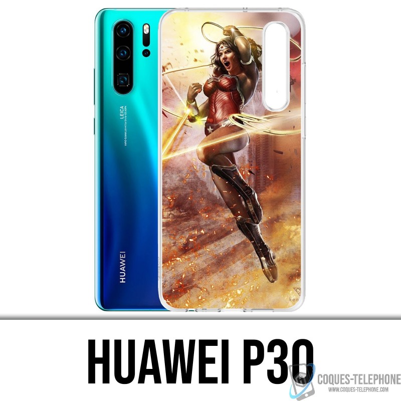 Huawei P30 Custodia - Wonder Woman Comics
