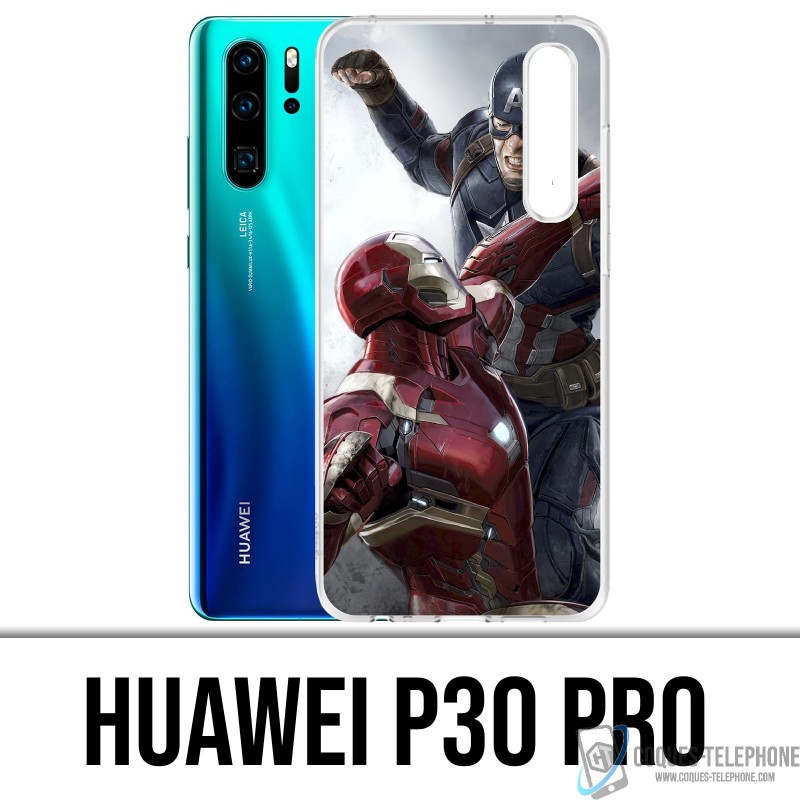 Case Huawei P30 PRO - Captain America Vs Iron Man Avengers