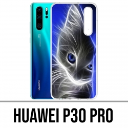 Coque Huawei P30 PRO - Chat Blue Eyes