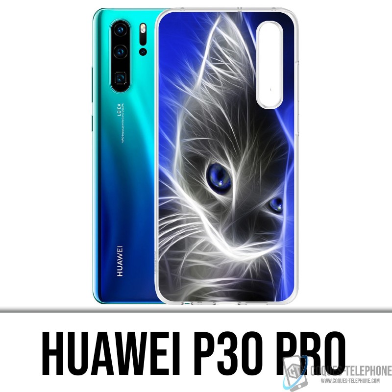 Huawei P30 PRO Case - Katzenblaue Augen