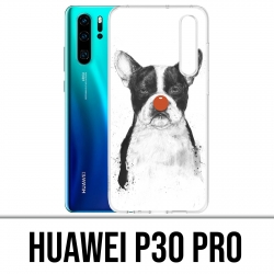 Coque Huawei P30 PRO - Chien Bouledogue Clown