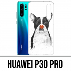 Huawei P30 PRO Custodia - Bulldog Dog Clown