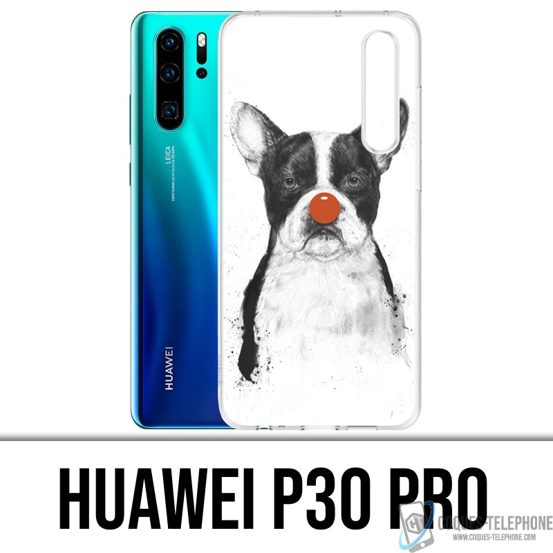 Funda Huawei P30 PRO - Bulldog Dog Clown