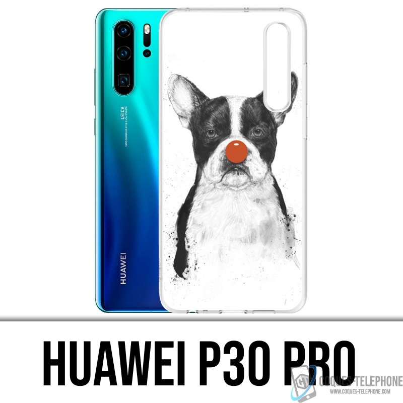 Huawei P30 PRO Case - Bulldog Dog Clown