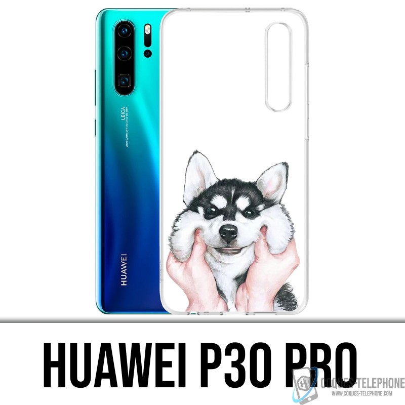 Huawei P30 PRO Custodia - Husky Cheeks Dog