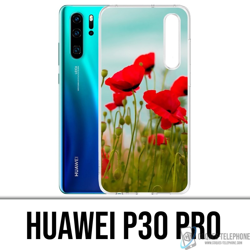 Huawei P30 PRO Custodia - Papaveri 2