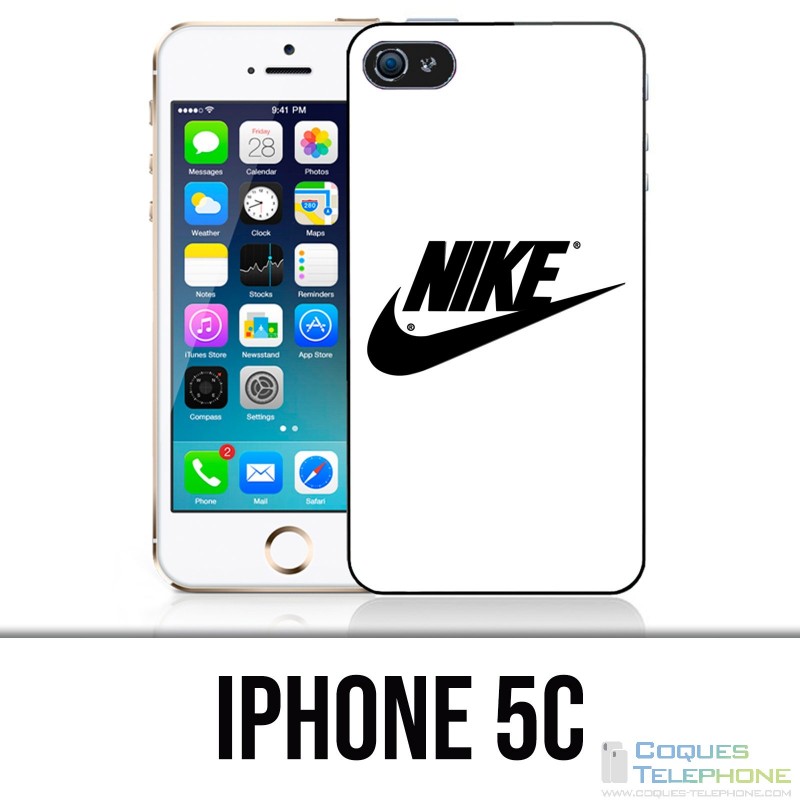 Coque iPhone 5C - Nike Logo Blanc