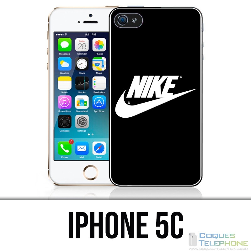Custodia per iPhone 5C - Logo Nike nero