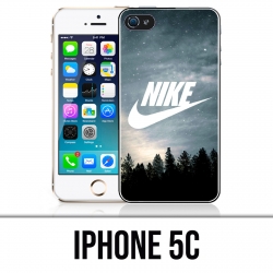 Schutzhülle für das iPhone 5C - Nike Logo Wood