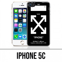 Carcasa para iPhone 5C - Blanco roto Negro