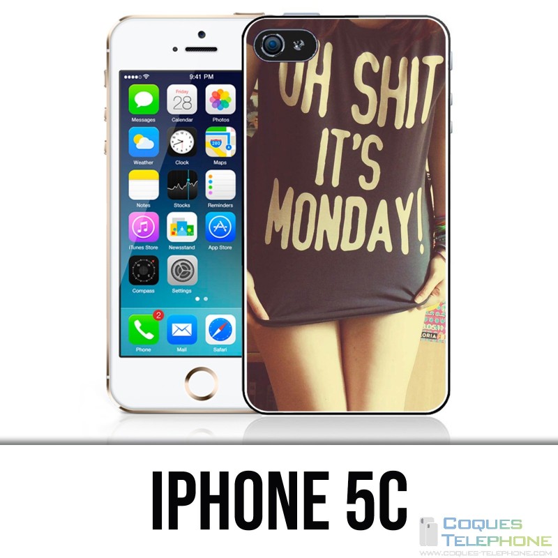 Custodia per iPhone 5C - Oh merda Monday Girl
