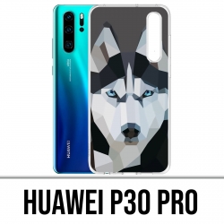 Coque Huawei P30 PRO - Loup Husky Origami