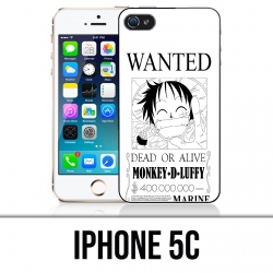 Custodia per iPhone 5C - One Piece Wanted Luffy