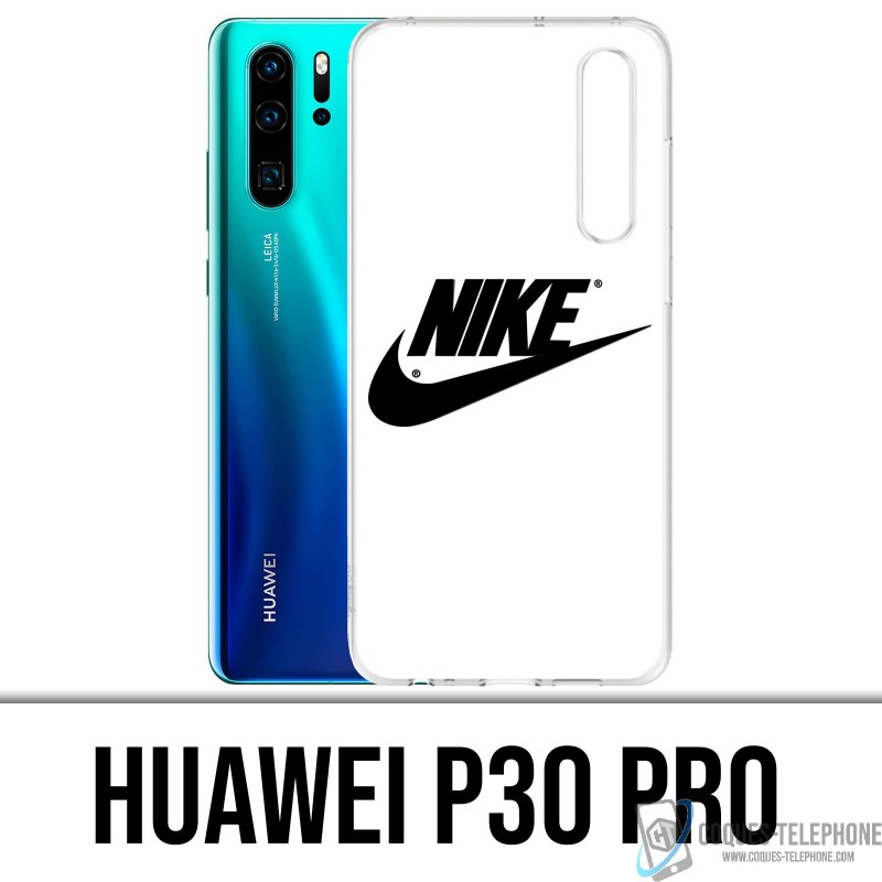 Huawei P30 PRO Funda - Logotipo de Nike Blanco